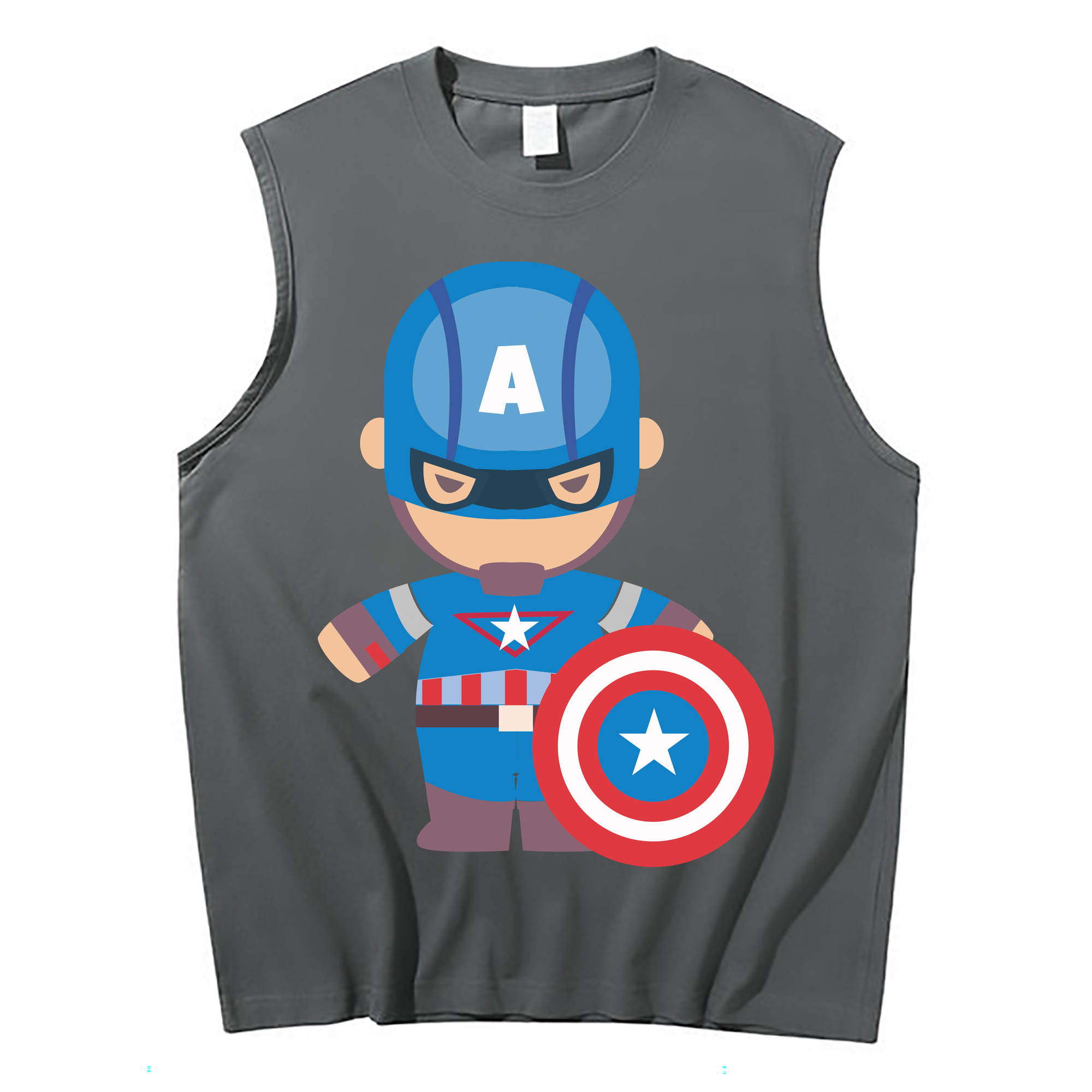 （画像用） アベンジャーズ The Avengers コットン100％タンクトップ（フロントプリント）